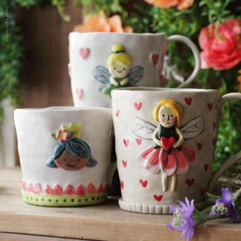 March | Fairy Mug | 1.5 Hr Instructor Guided Workshop {member pricing} 1 person for $25, 2 for $35, 3 for $45, 4 for $55